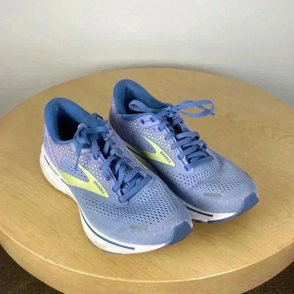 Brooks Ghost 14 Women’s Size 9.5 Running Shoes Blue Athletic Sporty Colorful - Picture 1 of 8
